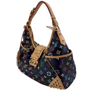 Louis Vuitton Chrissie MM Monogram Multicolor Shoulder Bag Black